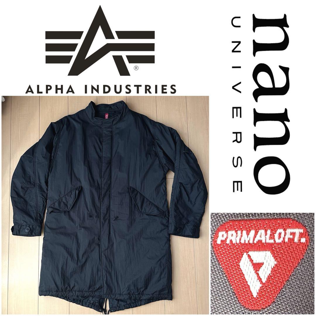 長期在庫品 M ALPHA ナノユニバース 別注 M-65 COAT プリマロフト