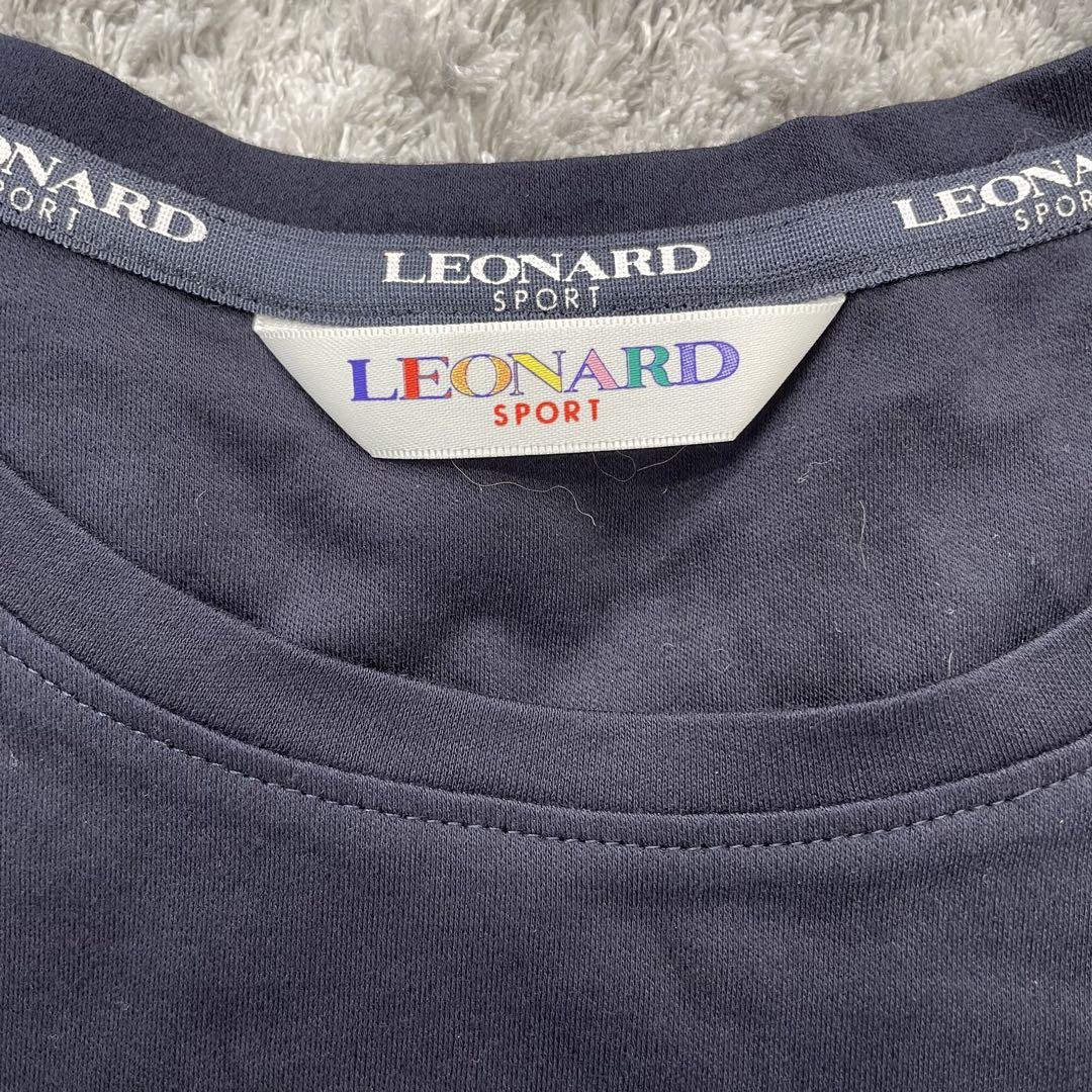 るーくa622【LEONARD】L相当　黒　トップス　Tシャツ　刺繍