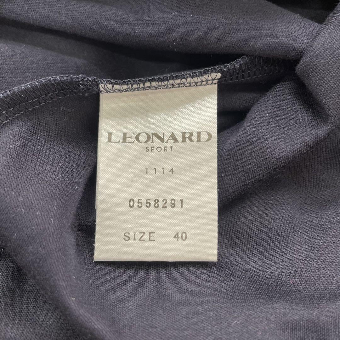 るーくa622【LEONARD】L相当　黒　トップス　Tシャツ　刺繍