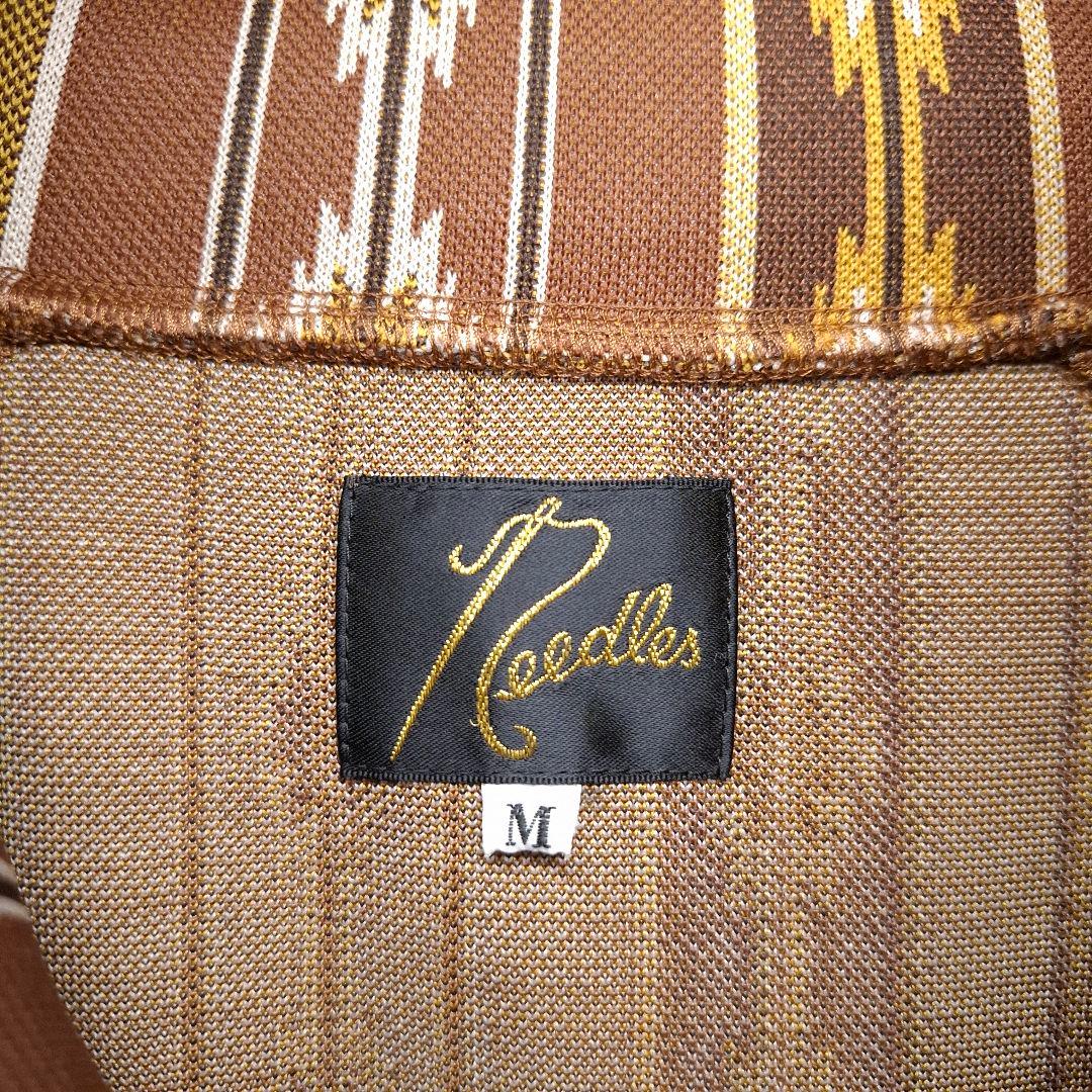 【希少】Needles 総柄 幾何学模様 トラックジャージ ブラウン M 【希少】Needles 総柄 幾何学模様 トラックジャージ ブラウン M