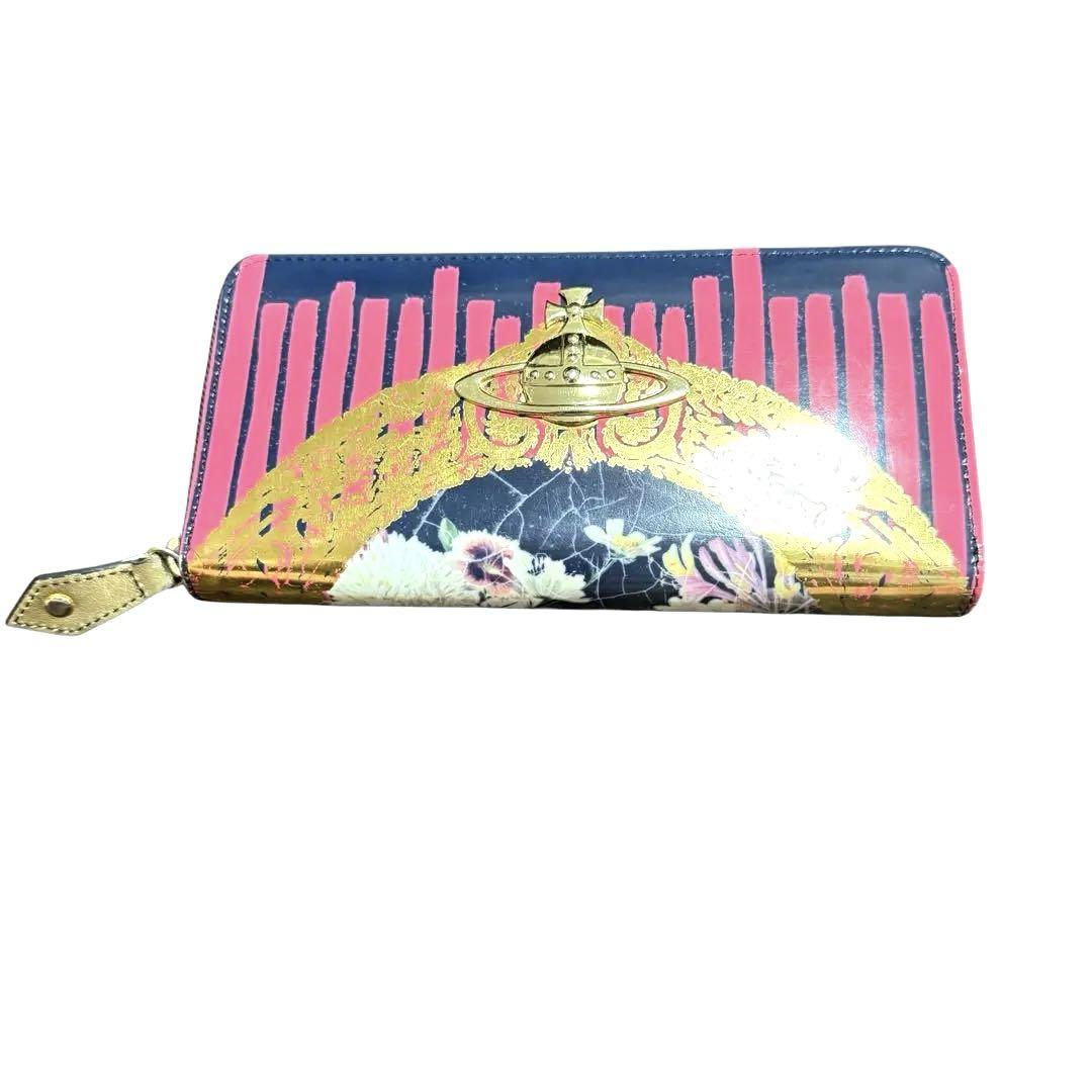 Vivienne Westwood ケラブ&フローラルフレーム 長財布　花柄 Vivienne Westwood ケラブ&フローラルフレーム 長財布 花柄