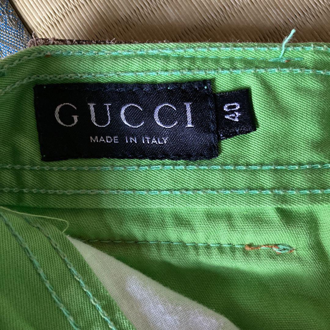 GUCCI グリーン ひざ丈スカート♡ゴルフにも♡