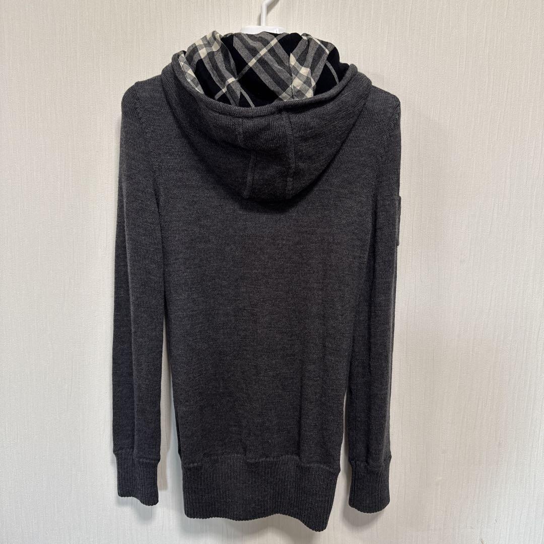 BURBERRY ブルーレーベル グレー パーカー 38
