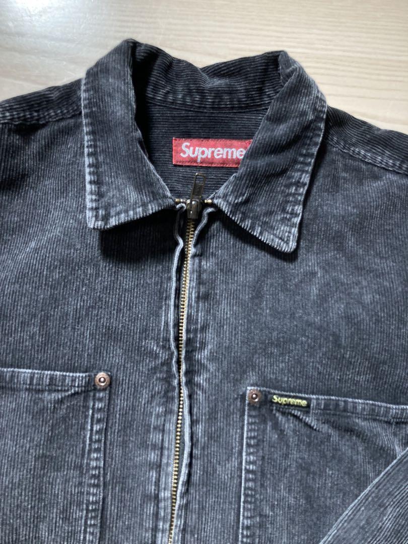 値下げ！Supreme Washed Corduroy Zip Up Shirt