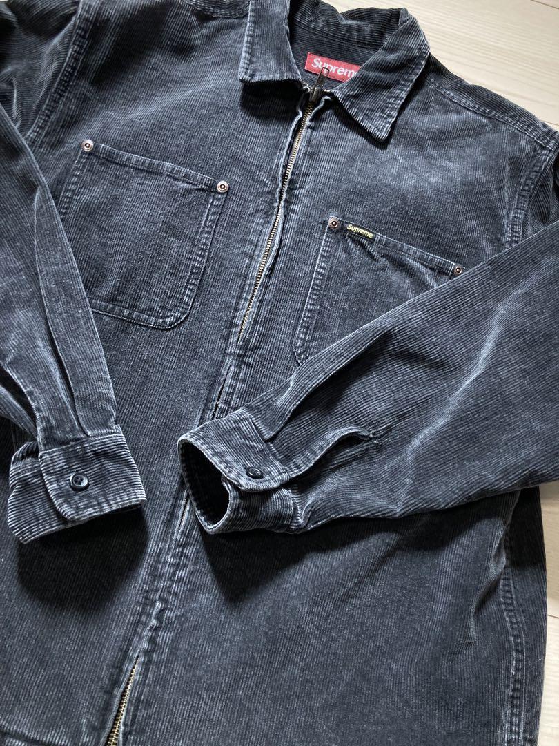 値下げ！Supreme Washed Corduroy Zip Up Shirt