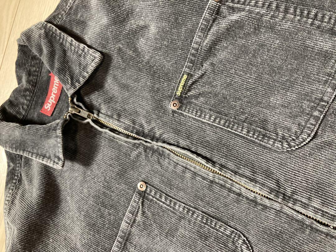 値下げ！Supreme Washed Corduroy Zip Up Shirt