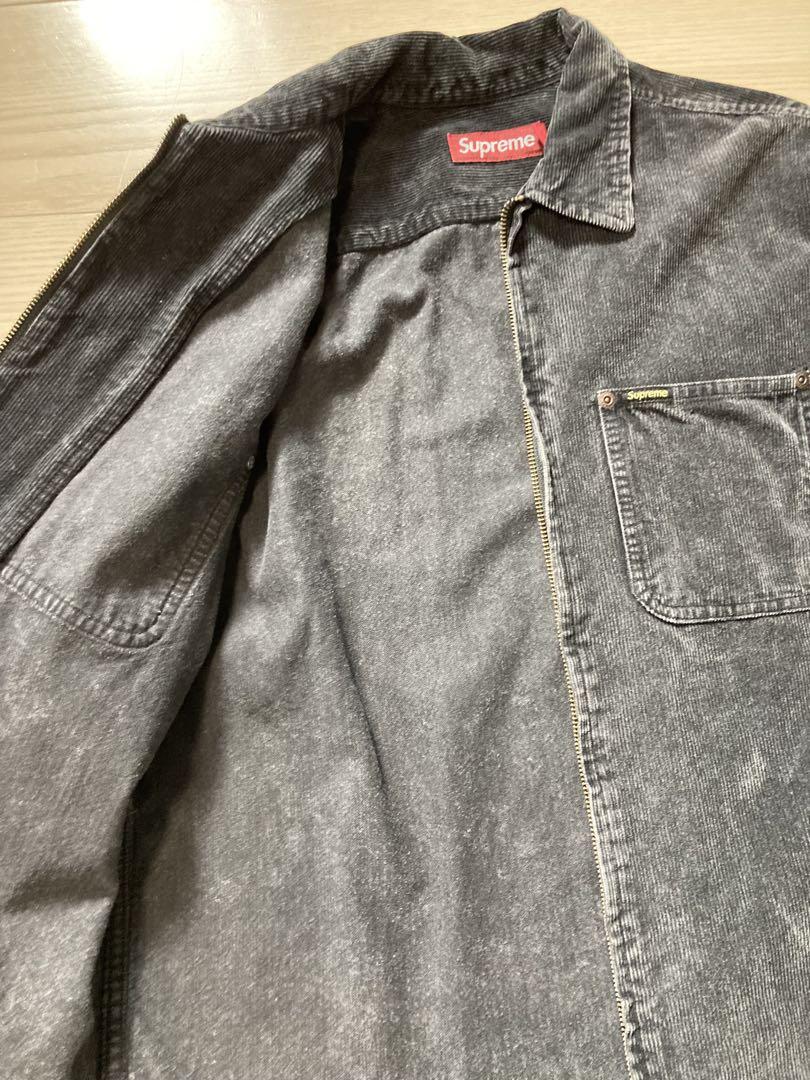 値下げ！Supreme Washed Corduroy Zip Up Shirt