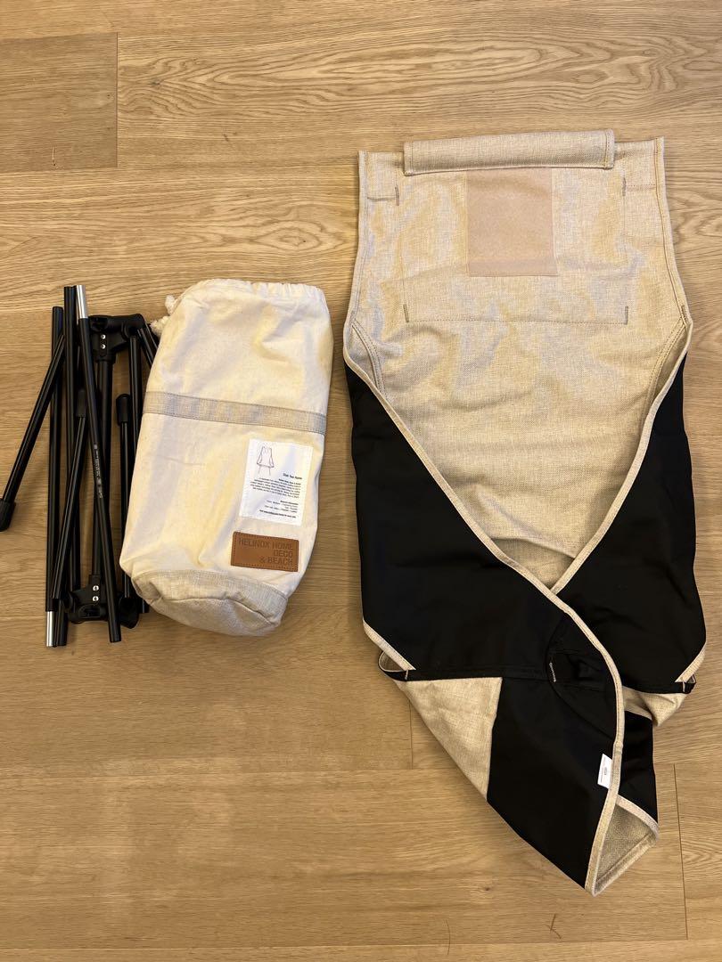 美品】ヘリノックス チェアツー ホーム ベージュ
