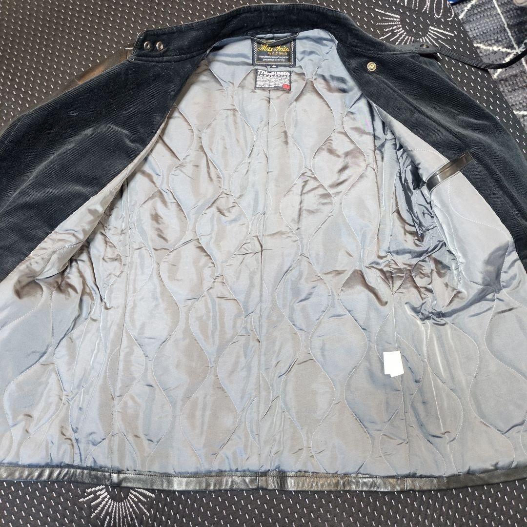 美品 マックスフリッツ レザー コート ジャケット Size48 黒