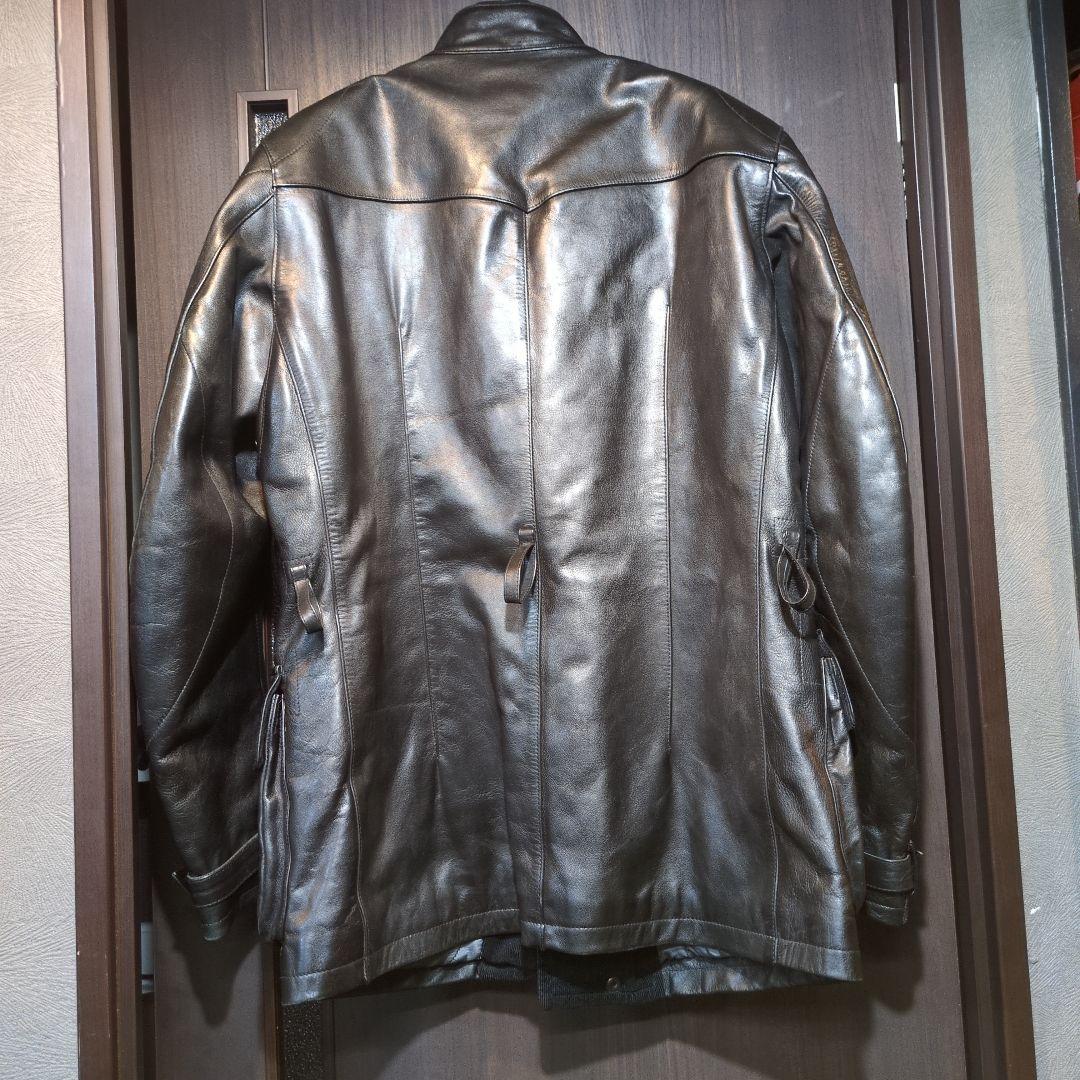 美品 マックスフリッツ レザー コート ジャケット Size48 黒