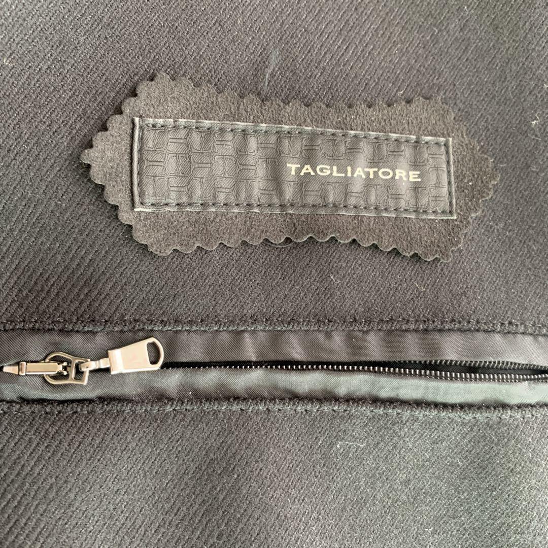 TAGLIATORE ステンカラーコート 黒　SALOMON