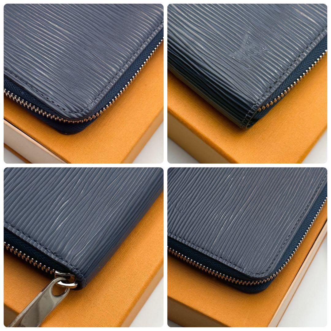 ルイヴィトン【未使用に近い新型】エピアンディゴブルージッピーウォレット長財布