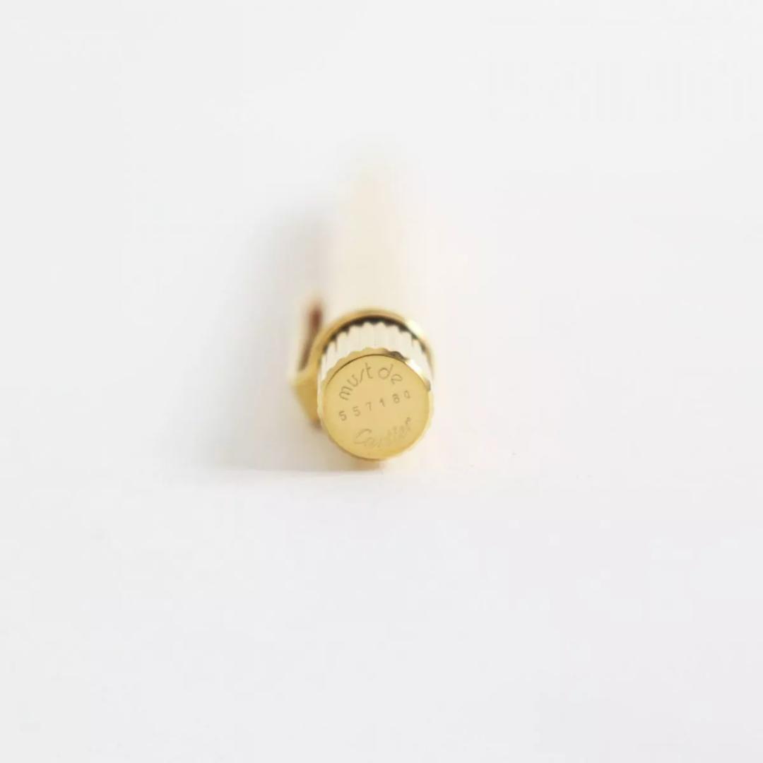 カルティエ Cartier ボールペン ゴールド ツイスト ストライプ
