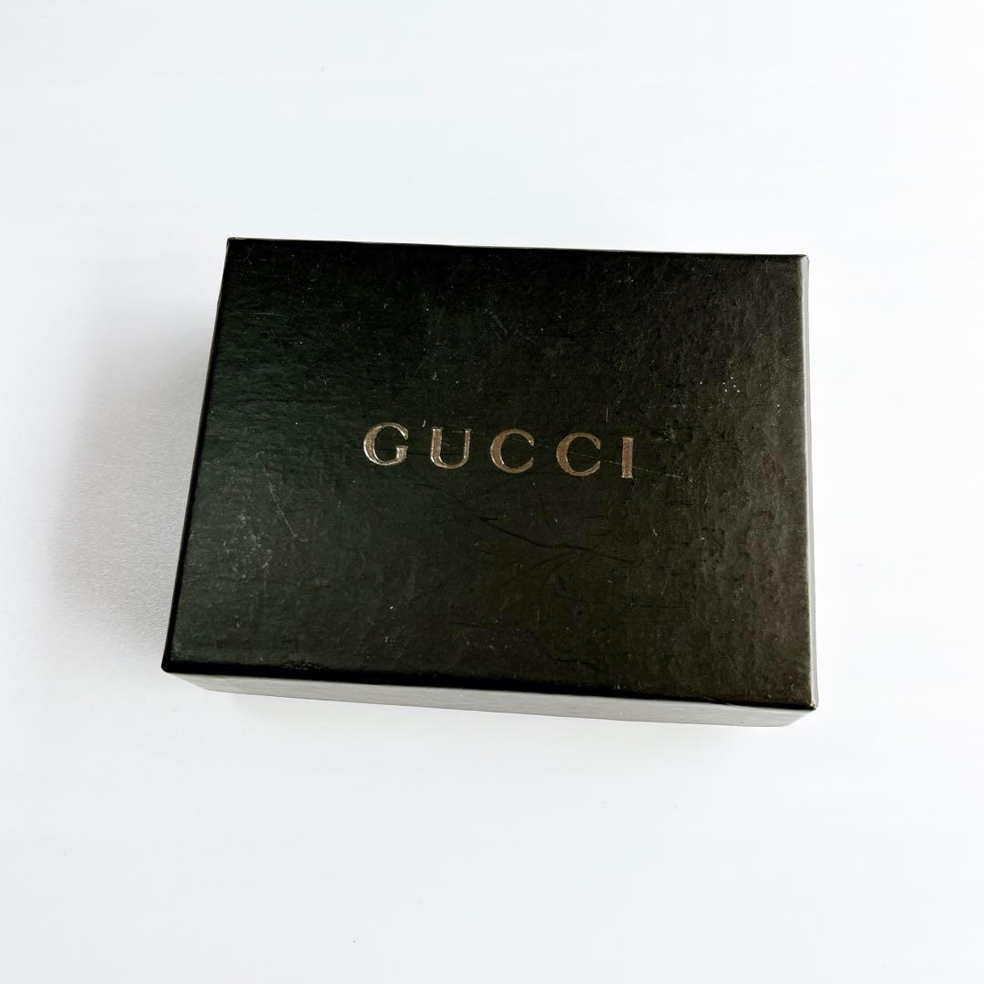 【希少】メンズ GUCCI グッチ キーホルダー キーリング  ブラック ケース