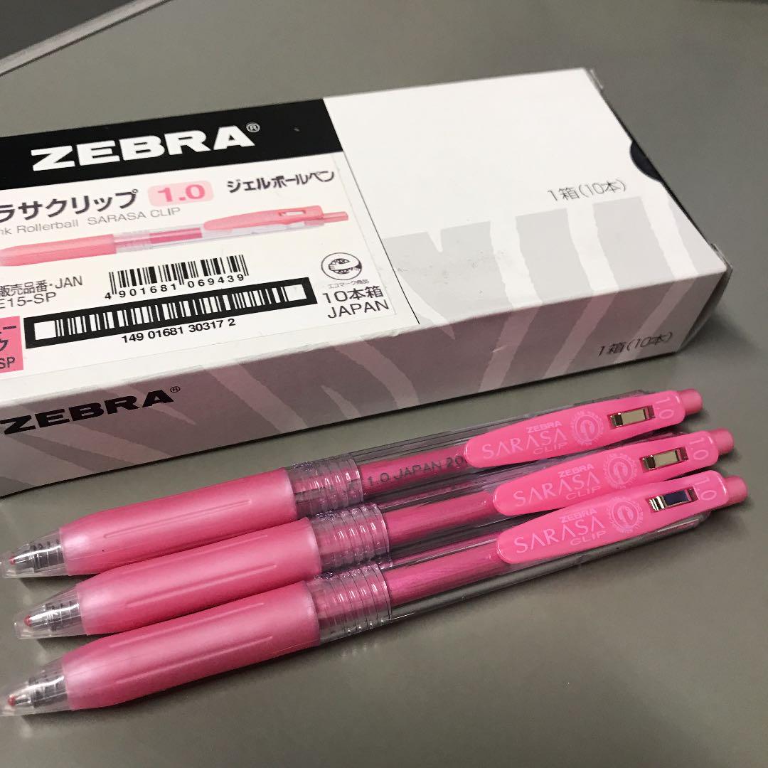 サラサクリップ ジェルボールペン シャイニーピンク 3本セット 新品未使用 メルカリ