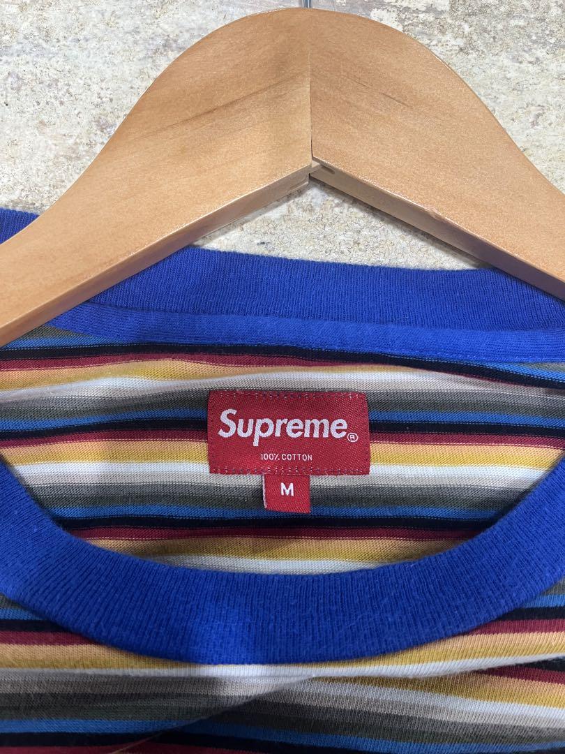 Supreme マルチカラー ボーダー　サイズM