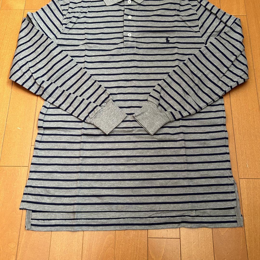 美品 90s POLO Ralph Lauren 長袖ポロシャツ ボーダー
