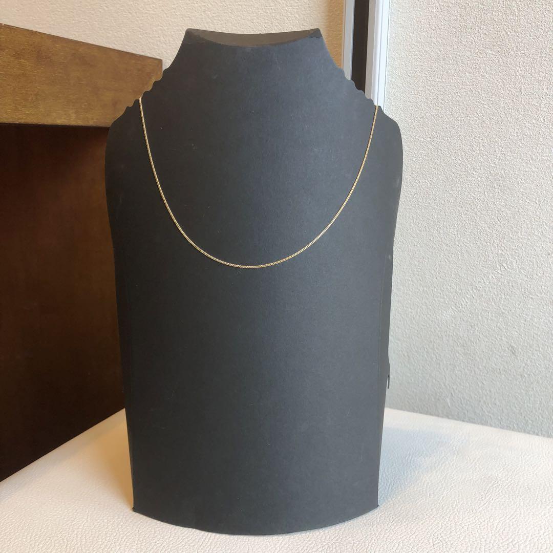 K18美品細めシンプルチェーンゴールドネックレス　50cm 2131K2504 K18美品細めシンプルチェーンゴールドネックレス 50cm 2131K2504