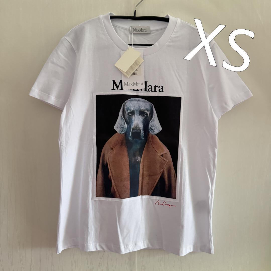 【XSのみ】Max Mara Tシャツ・カットソー ドッグプリント MAX MARA マックスマーラ Tシャツ ドッグプリント 犬 XS - メルカリ