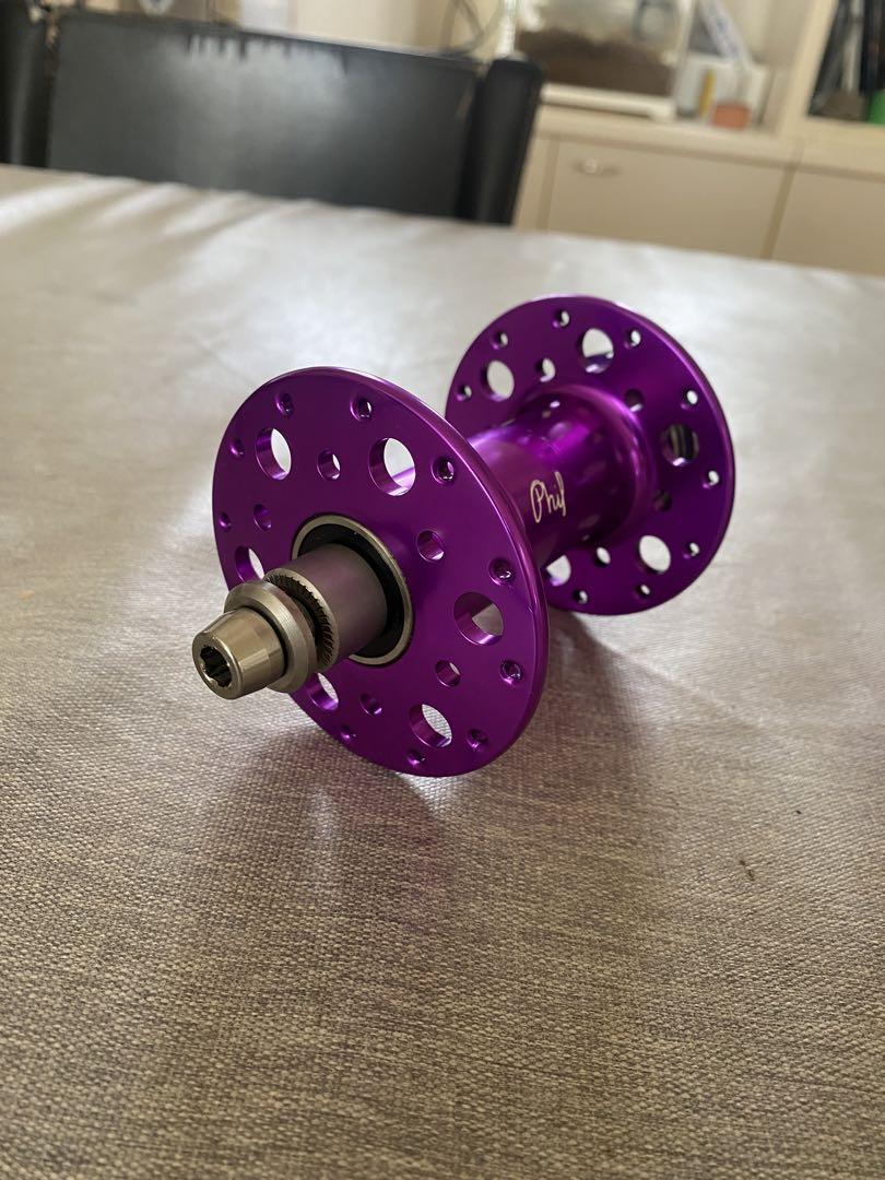 PHILWOOD Pro  track hub 前後セット purple
