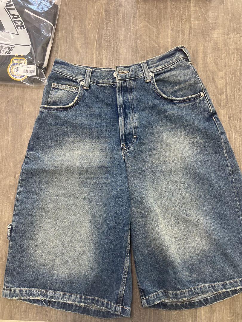 ZARA ザラ ヴィンテージエフェクト ウォッシュ デニム バミューダ (Ｓ）