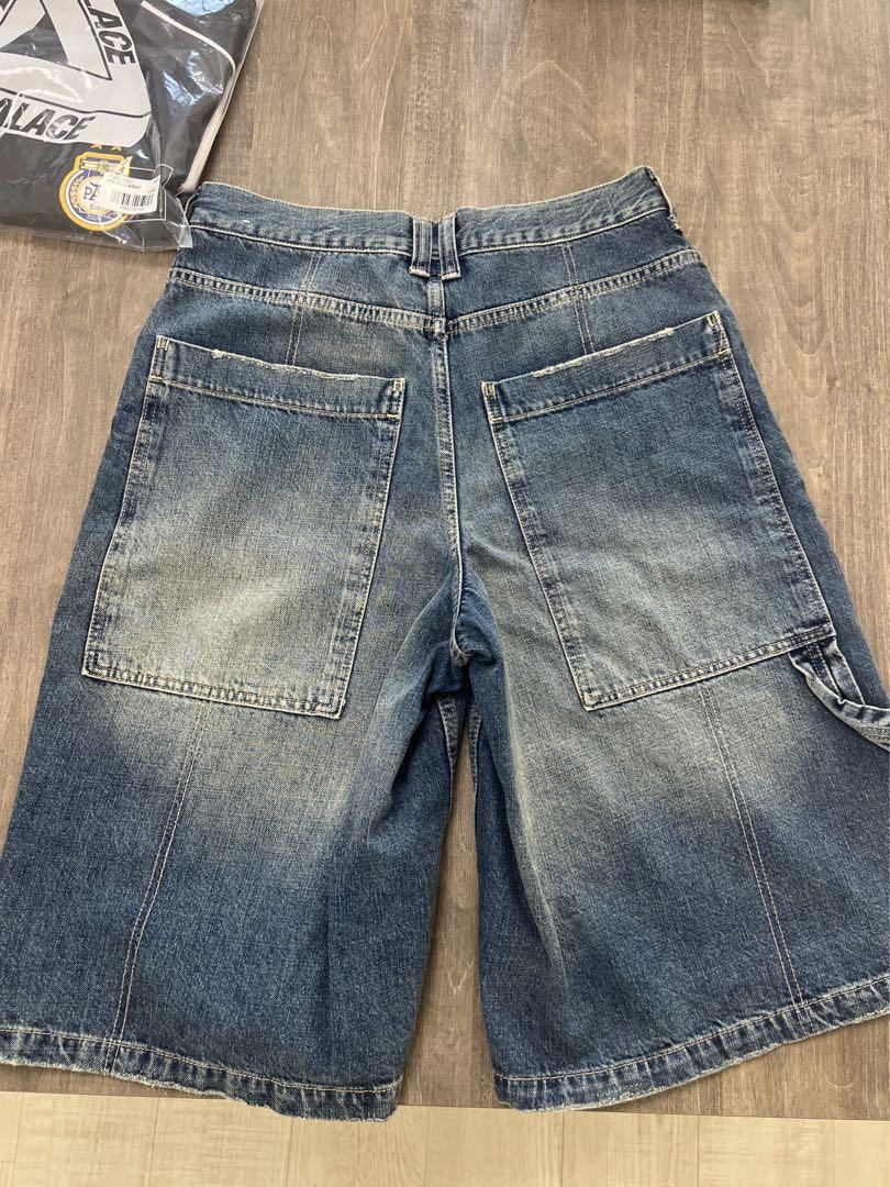 ZARA ザラ ヴィンテージエフェクト ウォッシュ デニム バミューダ (Ｓ）
