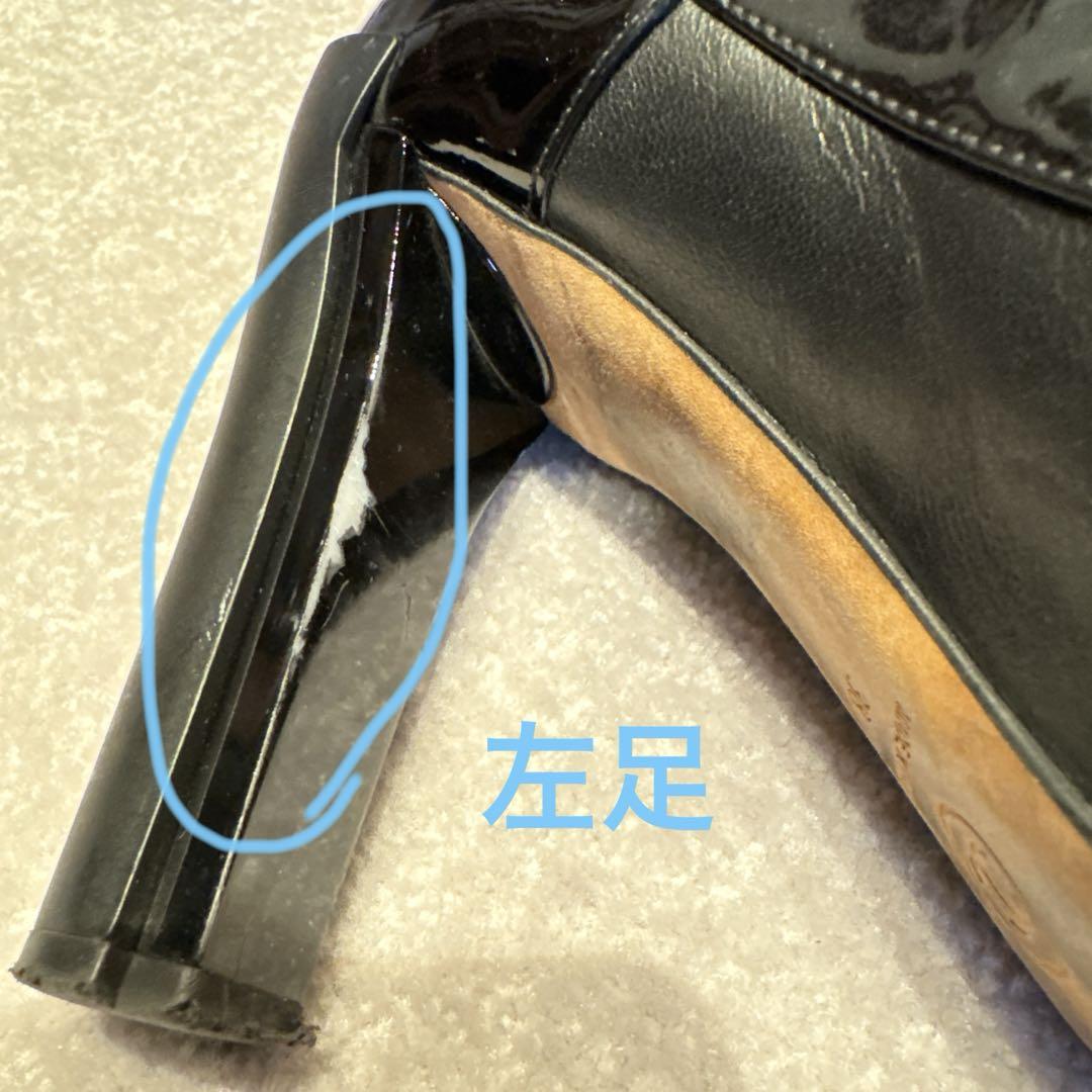 シャネル　CHANEL ブーティ　アンクルブーツ　黒