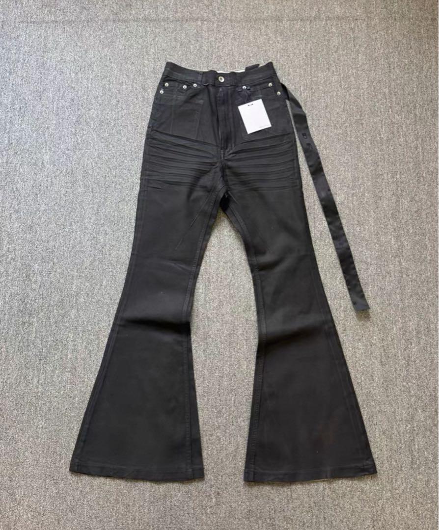bolan似 black boots cut flare denim opium - メルカリ