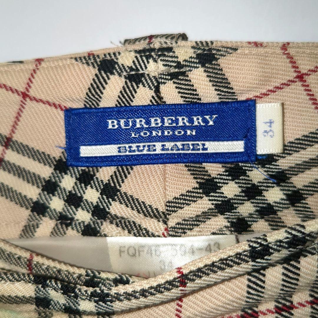 ★未使用【希少サイズ34】BURBERRYブルーレーベル／ノバチェック柄パンツ BURBERRY BLUE LABEL - 新品 バーバリーブルーレーベル ノバ