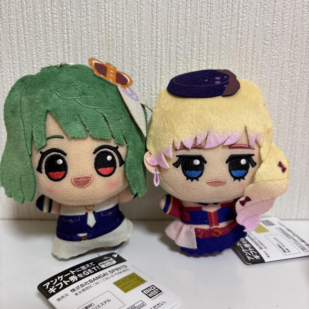 【新品未使用】マクロスシリーズ ちびぐるみ ぬいぐるみ ランカ シェリル マクロスシリーズ ランカ シェリル ちびぐるみ ナムコ限定