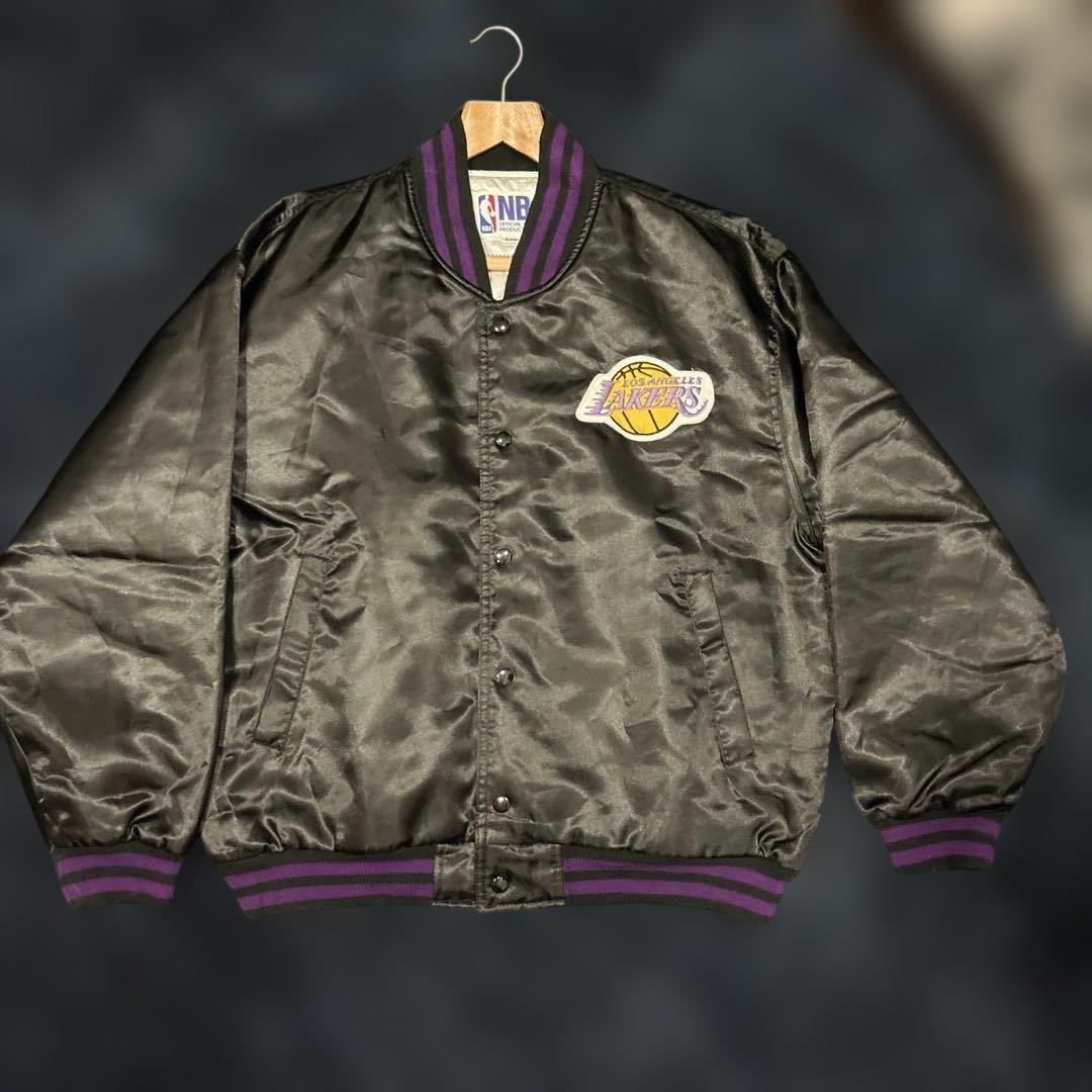 ロサンゼルス レイカーズ スタジャン ブラック イエロー パープル NBAL