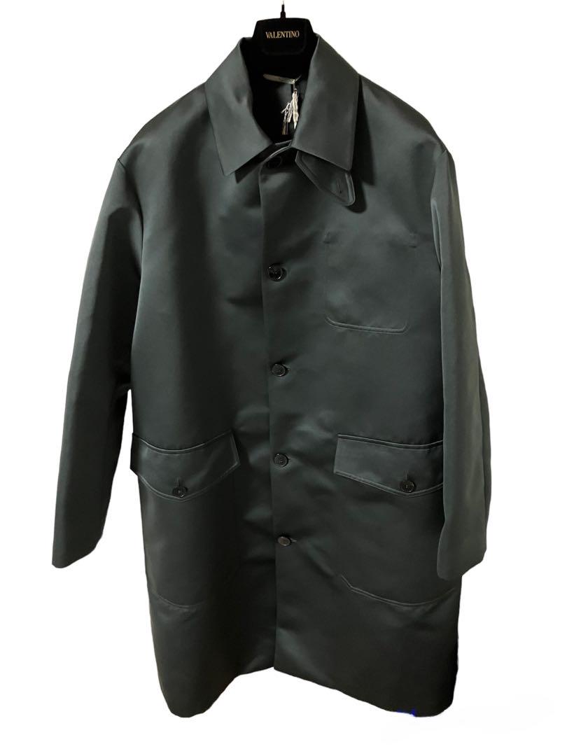 VALENTINO ヴァレンティノ ステンカラーコート 青 4602624G0021 52 21年購入 valentino ステンカラーコート