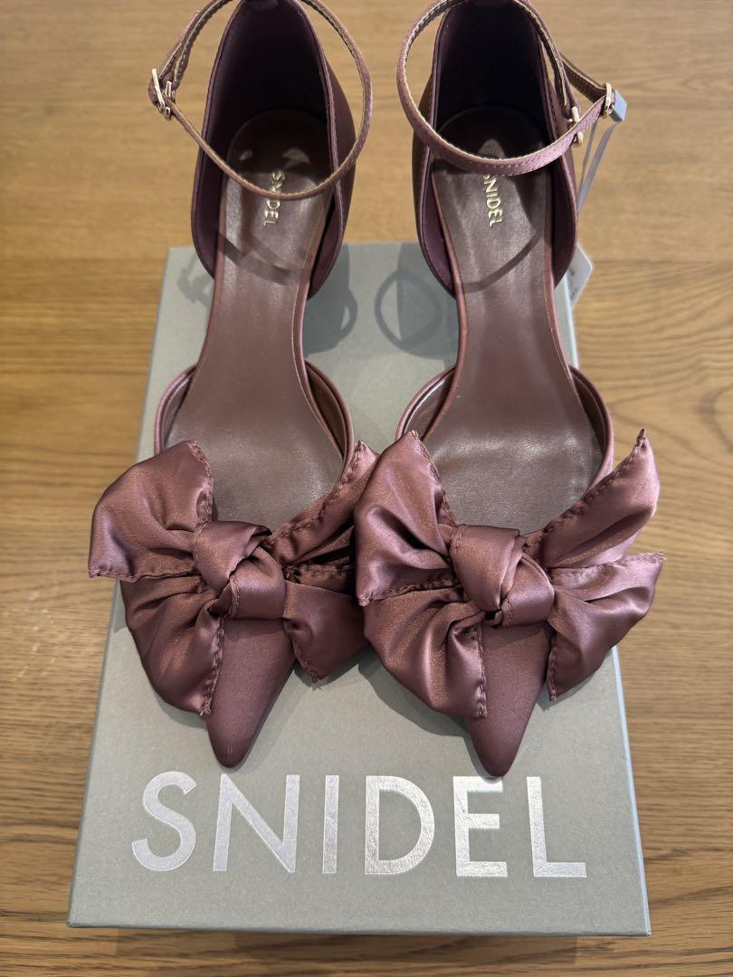 SNIDEL セパレートリボンパンプス