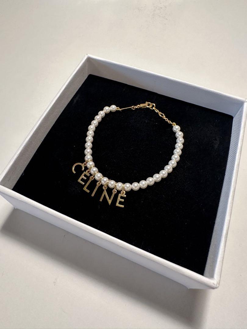 CELINE パールブレスレット