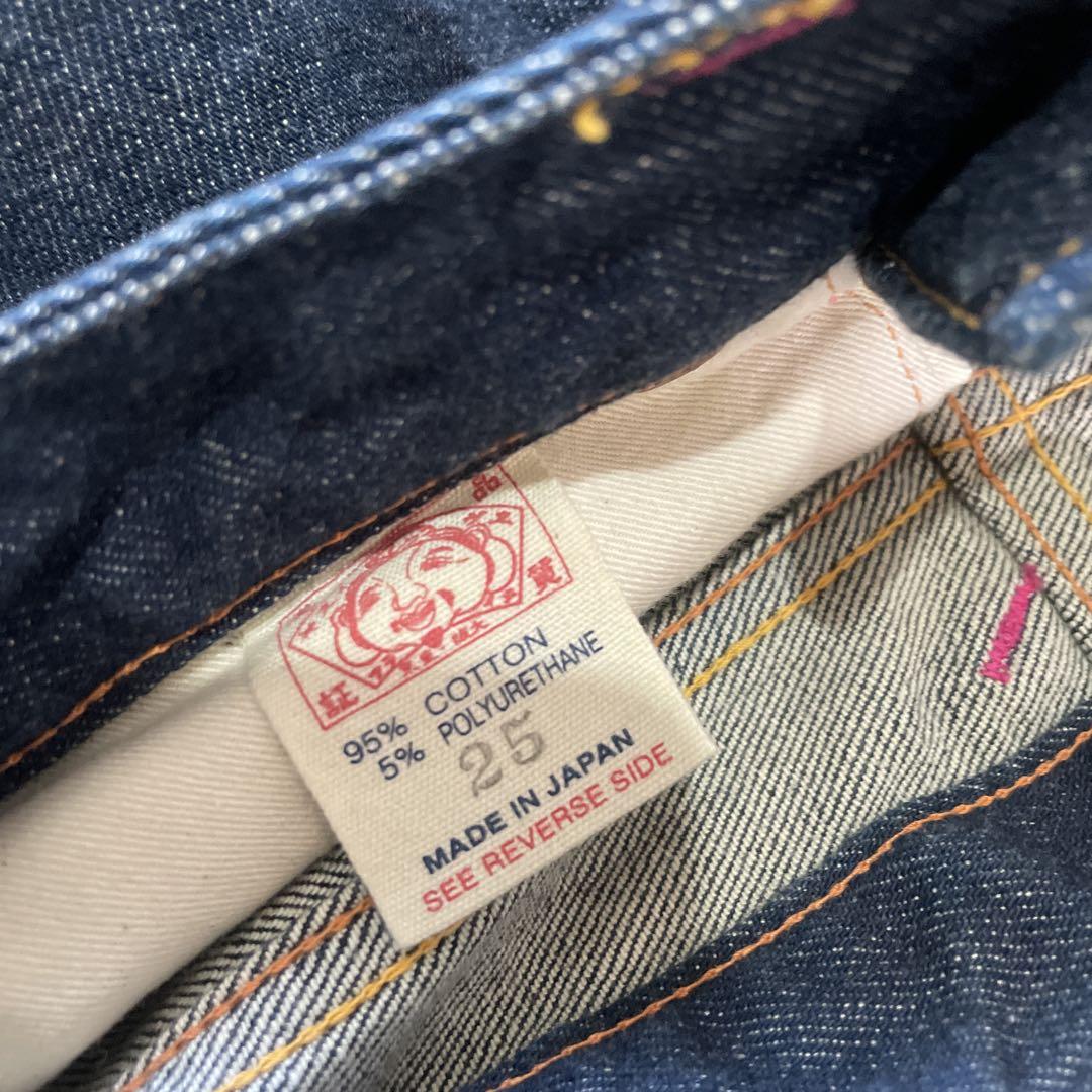 美品！evisu donna エヴィス　カモメ　ショートパンツ　ローライズ