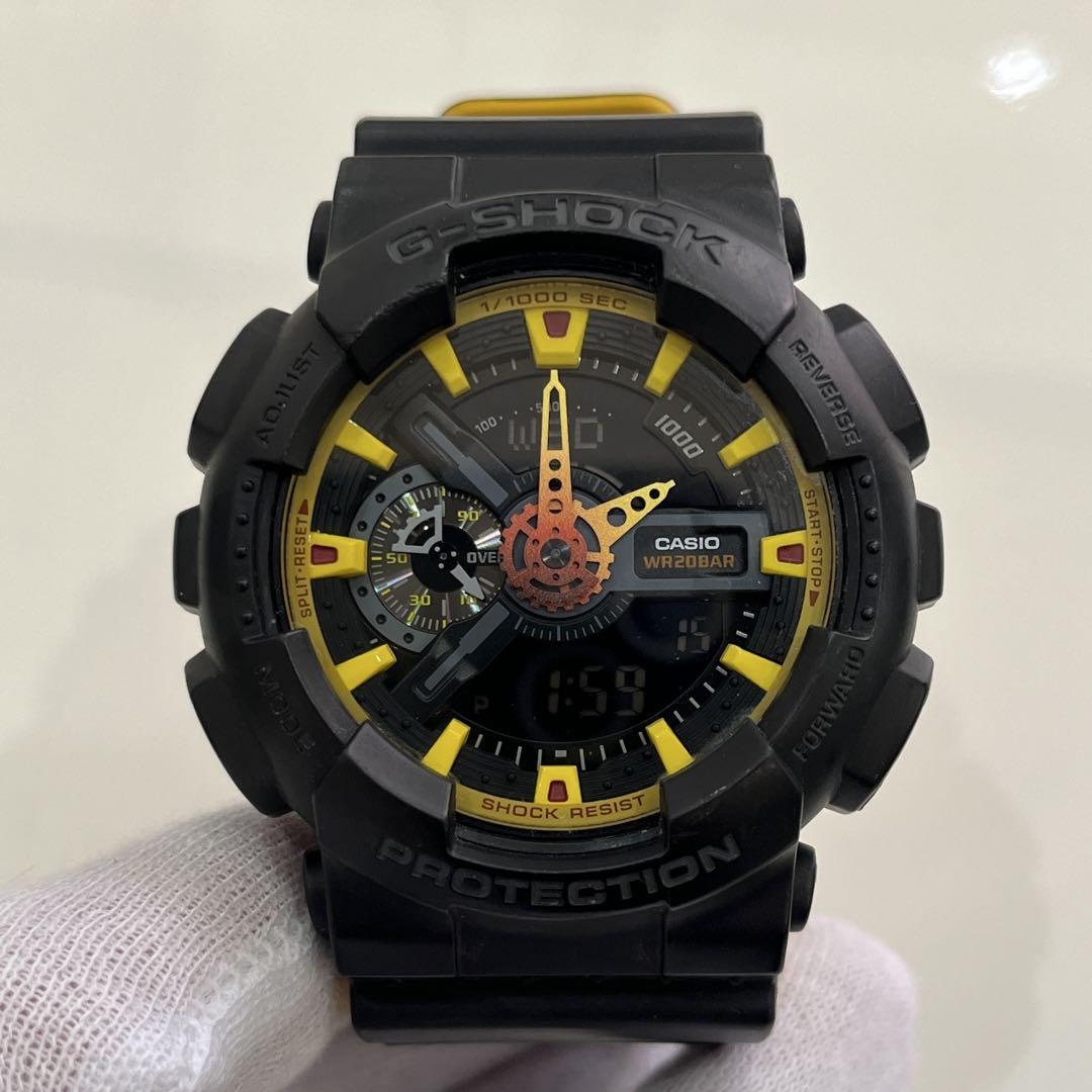 ■稼働■カシオ Gショック GA-110BY 黒黄 CASIO G-SHOCK