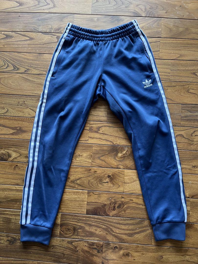 adidas ネイビー 3ストライプ ジャージパンツ XS - メルカリ