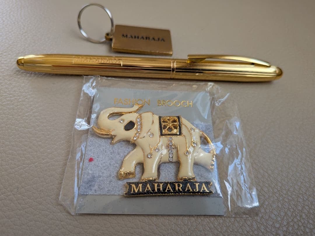 ゴールドボールペン キーホルダー