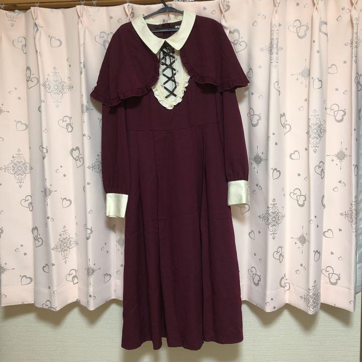 Axes Femme ケープ付きクラシックロングワンピース メルカリ