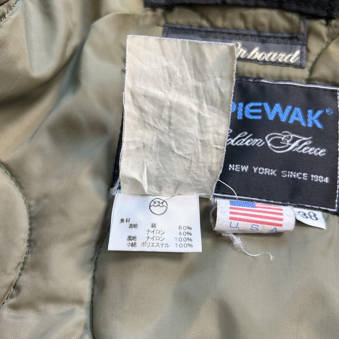 SPIEWAK GOLDEN FLEECE N2B フライトジャケット 38 黒