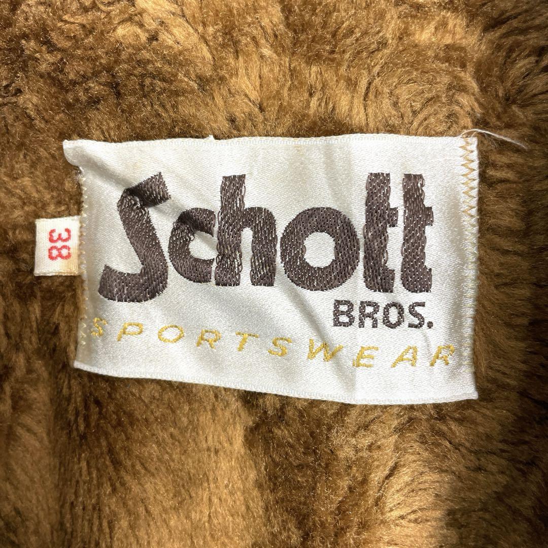 70sショットSchottヴィンテージレザージャケットBROSタグノーフォーク