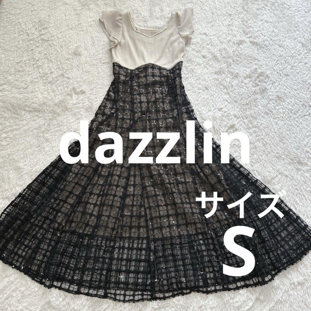 dazzlin ダズリン スパンコールチェックコルセットワンピース