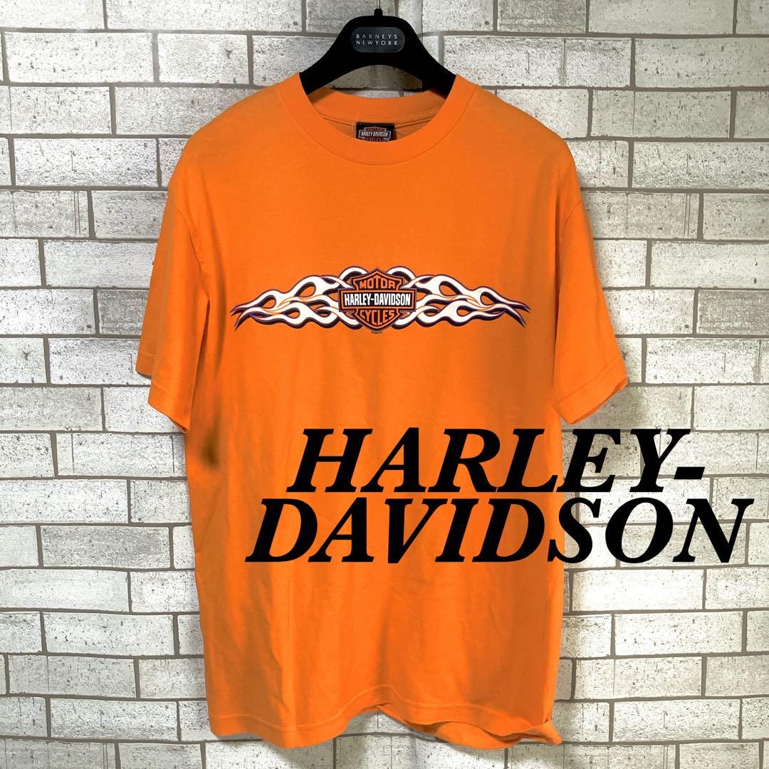 【希少】【ハーレーダビッドソン 】ファイヤーパターン　Tシャツ