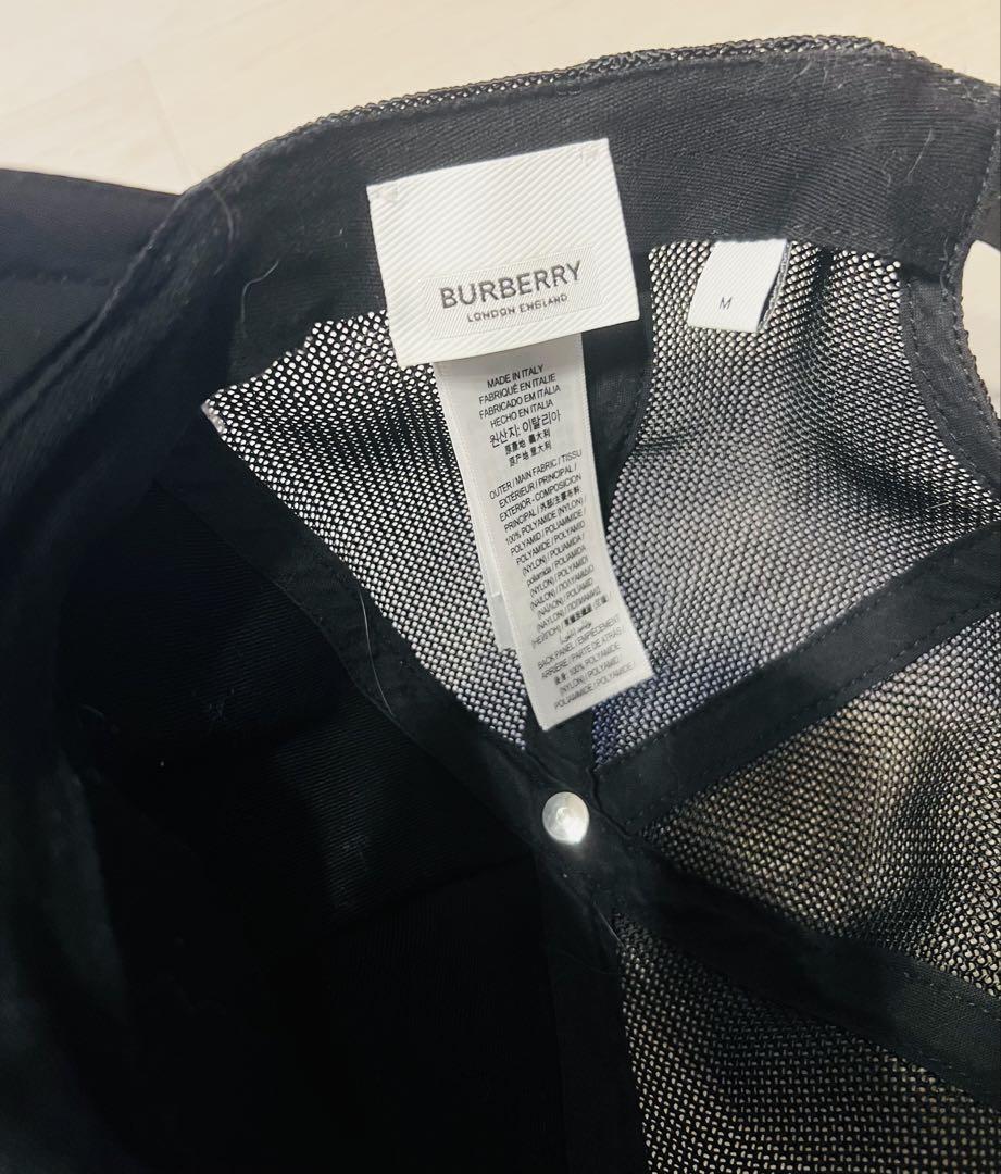 yumi BURBERRY バーバリー ブラック メッシュキャップ
