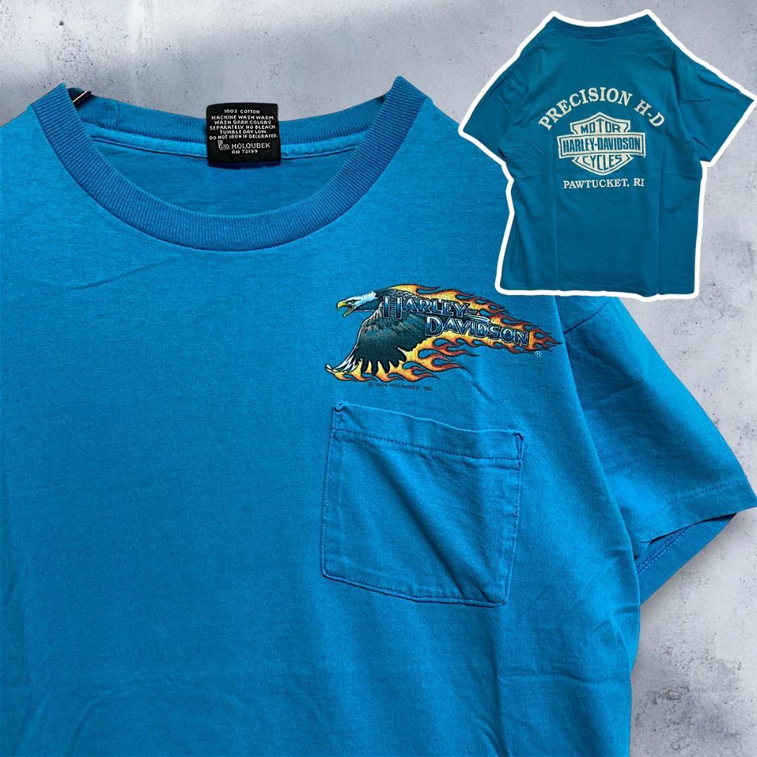 BFKK ポケット Tシャツ ビンテージ 古着 80s ハーレー ダビッドソン