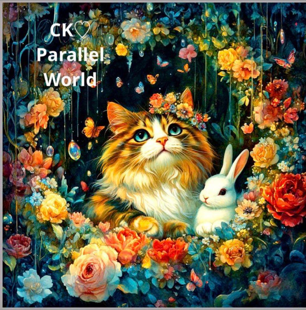 205 ★オーダーページ★ハンカチ ねこちゃん ウサギ花柄7/14