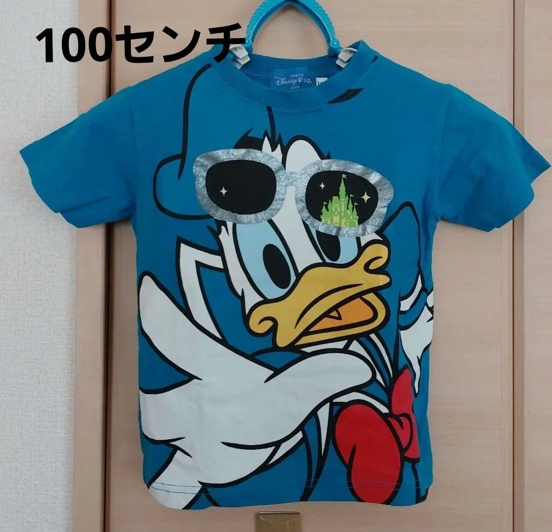 ☆Disneyland限定☆男女兼用 ドナルドダック＆お城 Tシャツ ☆Disneyland限定☆男女兼用 ドナルドダック＆お城 Tシャツ