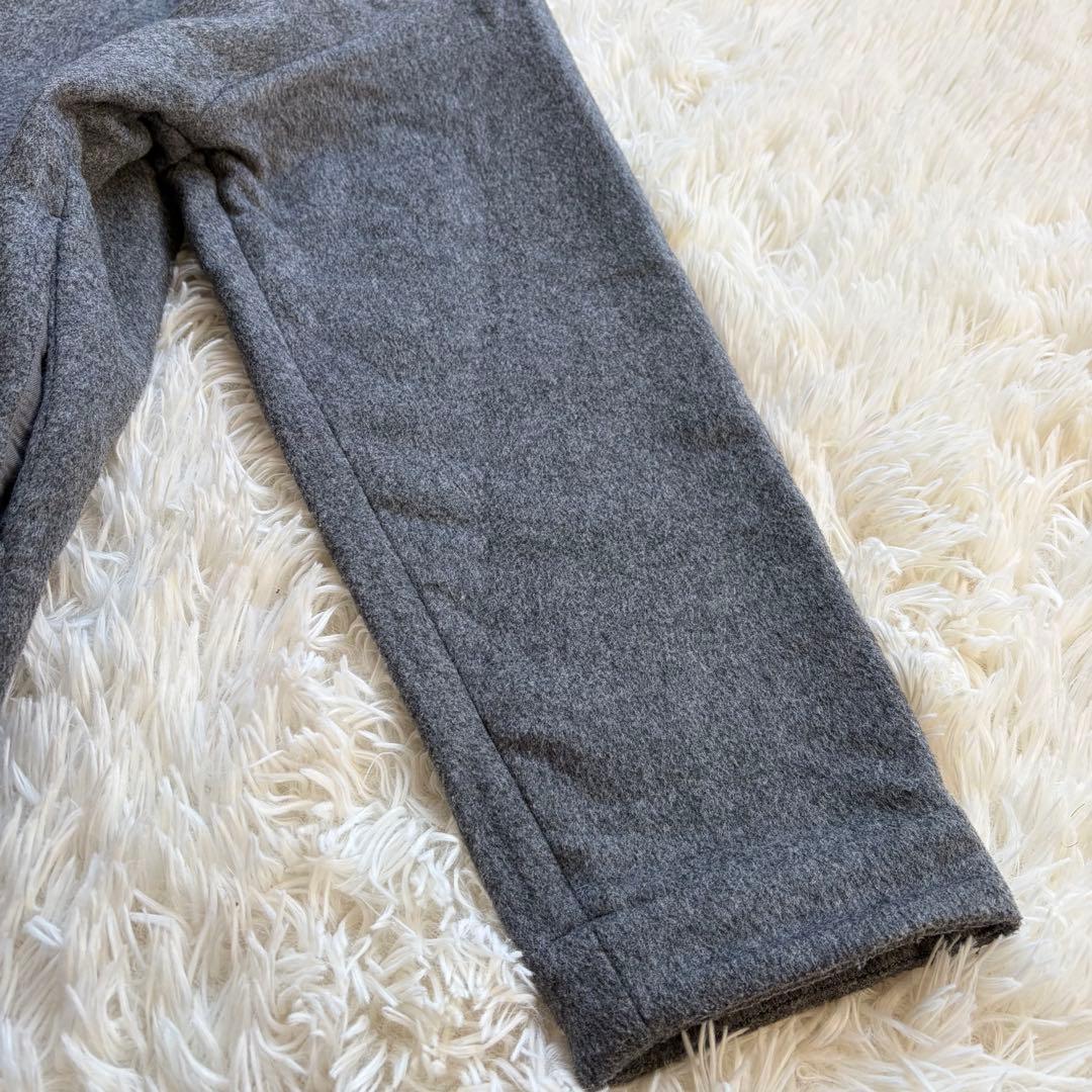 YARRA NEU ノーカラー ロングコート ウール グレー ウール F YARRA NEU ノーカラー ロングコート ウール グレー ウール F