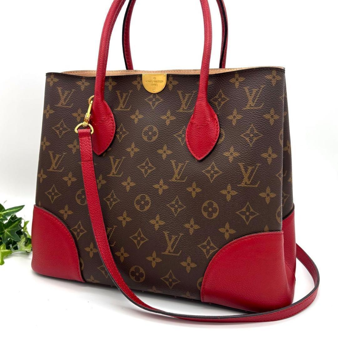 ルイヴィトン フランドリン モノグラム レッド 赤 ショルダーバッグ 2way