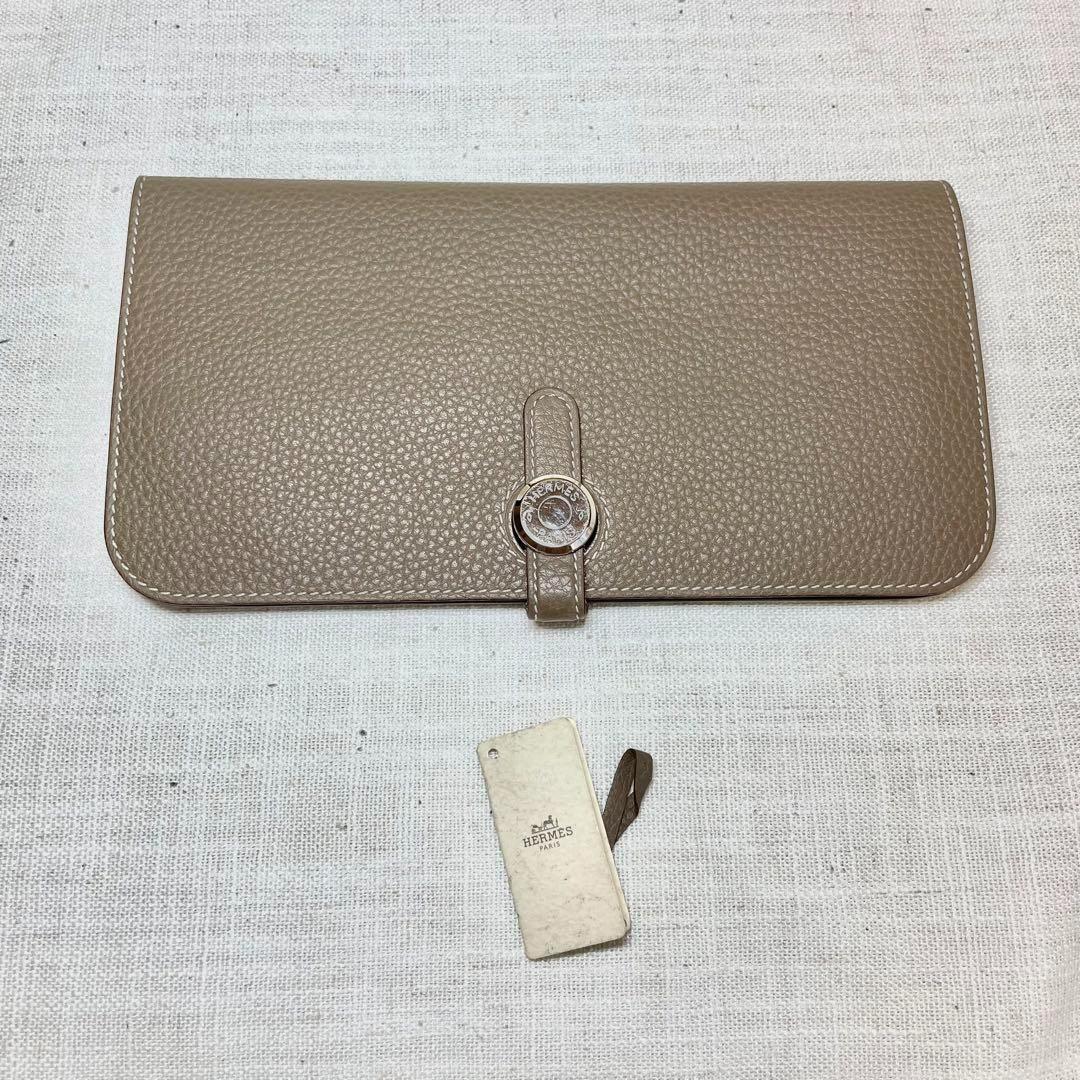 美品✨エルメス ドゴン ロング トリヨンクレマンス 長財布
